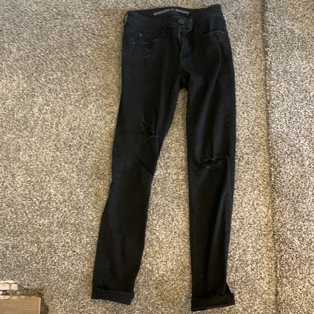 Black ripped jeans from Articles of Society